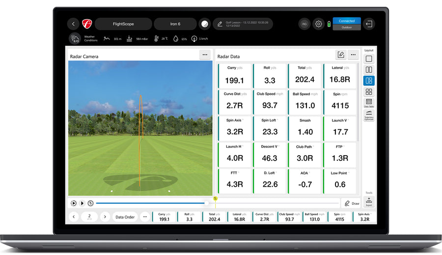 FlightScope PC Software for FS Mevo+